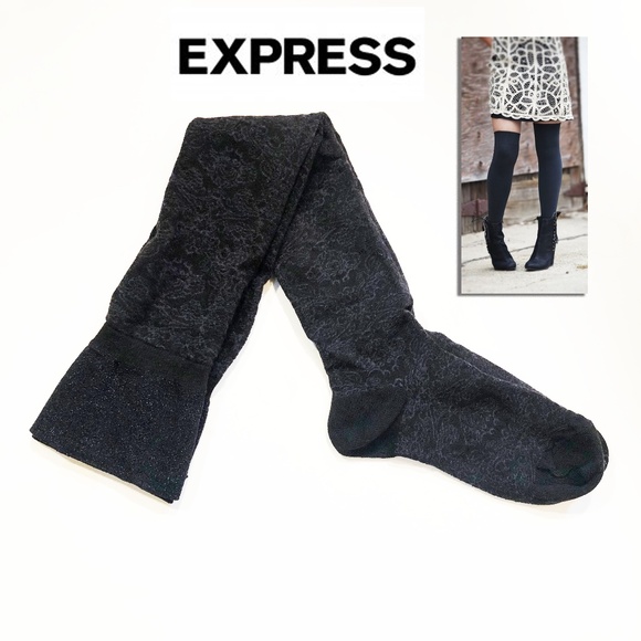 New! EXPRESS Over-The-Knee Socks / Fashion High Boot Style Socks - Picture 1 of 10